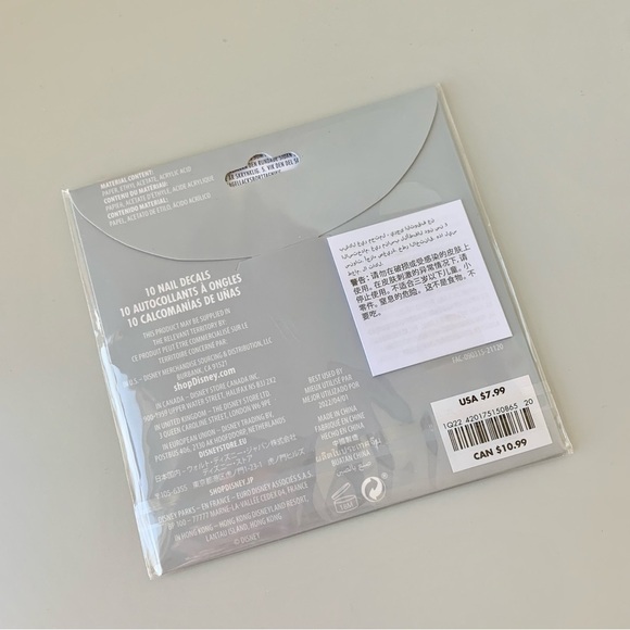 Gold Black Mickey Mouse Ears Nail Decals Stickers - Picture 2 of 2